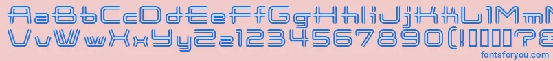 CootnewStripe Font – Blue Fonts on Pink Background