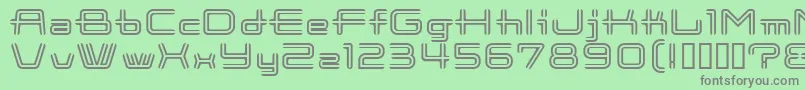 CootnewStripe Font – Gray Fonts on Green Background