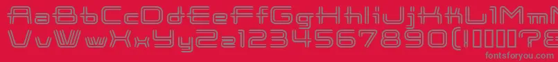 CootnewStripe Font – Gray Fonts on Red Background