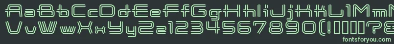 CootnewStripe Font – Green Fonts on Black Background