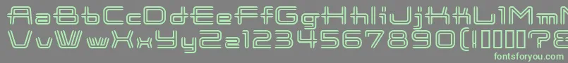 CootnewStripe Font – Green Fonts on Gray Background