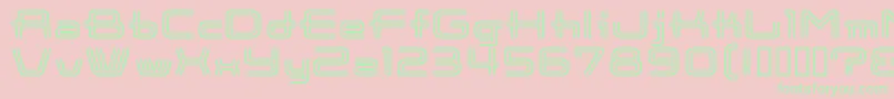 CootnewStripe Font – Green Fonts on Pink Background