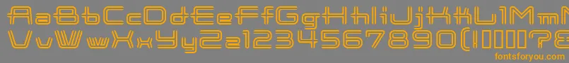 CootnewStripe Font – Orange Fonts on Gray Background