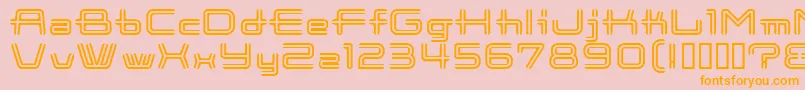 CootnewStripe Font – Orange Fonts on Pink Background