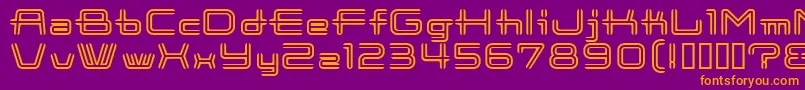 CootnewStripe Font – Orange Fonts on Purple Background