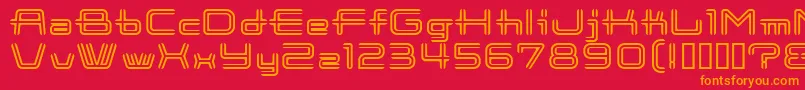 CootnewStripe Font – Orange Fonts on Red Background