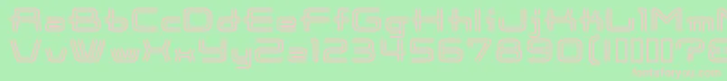 CootnewStripe Font – Pink Fonts on Green Background