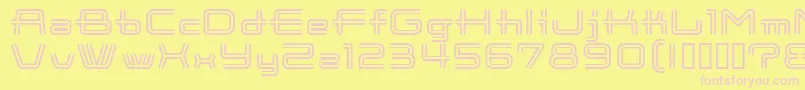 CootnewStripe Font – Pink Fonts on Yellow Background
