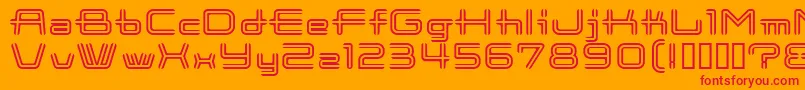 CootnewStripe Font – Red Fonts on Orange Background