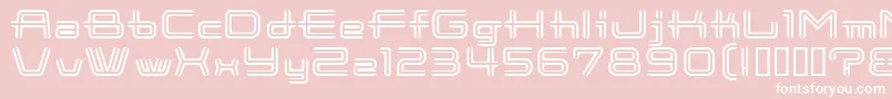 CootnewStripe Font – White Fonts on Pink Background