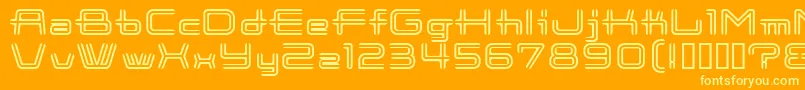CootnewStripeフォントについての詳細 フォントCootnewStripe – オレンジの背景に黄色の文字