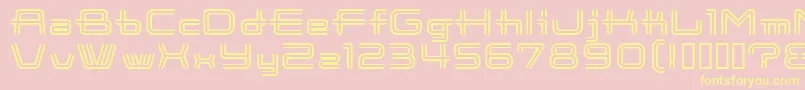 CootnewStripe Font – Yellow Fonts on Pink Background