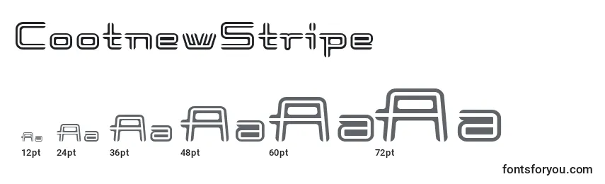 Размеры шрифта CootnewStripe