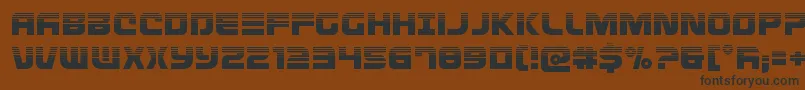 Defconzerohalf Font – Black Fonts on Brown Background