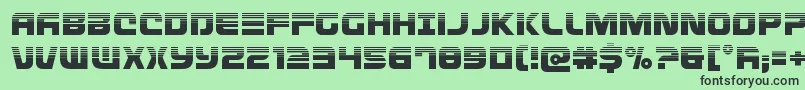 Defconzerohalf Font – Black Fonts on Green Background