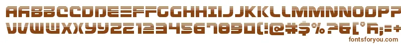 Шрифт Defconzerohalf – коричневые шрифты на белом фоне