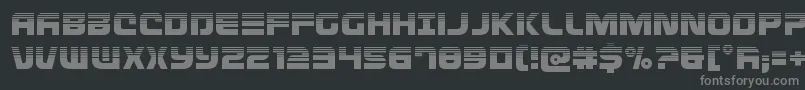 Defconzerohalf Font – Gray Fonts on Black Background