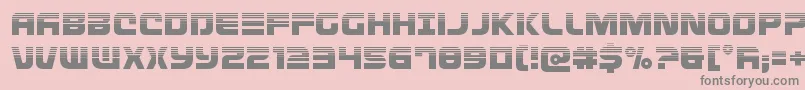 Defconzerohalf Font – Gray Fonts on Pink Background