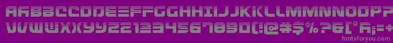 Defconzerohalf Font – Gray Fonts on Purple Background