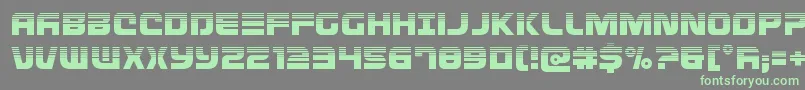 Defconzerohalf Font – Green Fonts on Gray Background