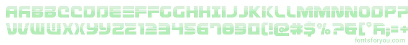 Defconzerohalf Font – Green Fonts on White Background