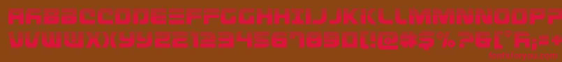 Defconzerohalf Font – Red Fonts on Brown Background