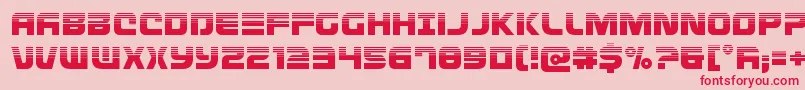 Defconzerohalf Font – Red Fonts on Pink Background