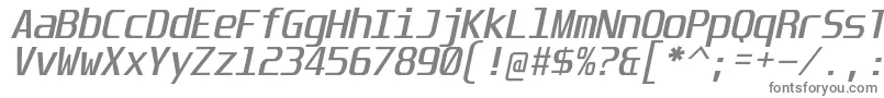 Шрифт UnispaceIt – серые шрифты