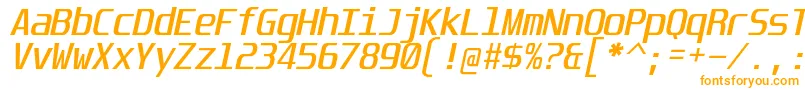 UnispaceIt-Schriftart – Orangefarbene Schriften
