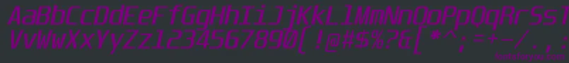 Шрифт UnispaceIt – фиолетовые шрифты на чёрном фоне