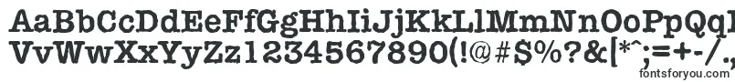 TypewriterantiqueBold-fontti – Alkavat T:lla olevat fontit