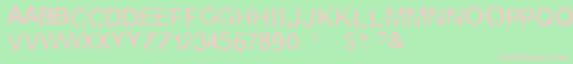 Myshoesandsocks Font – Pink Fonts on Green Background