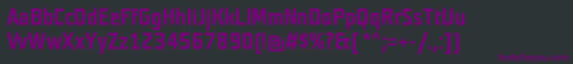 Fonte TeutonmagerBold – fontes roxas em um fundo preto