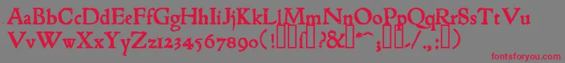 1543humaneJensonBold Font – Red Fonts on Gray Background