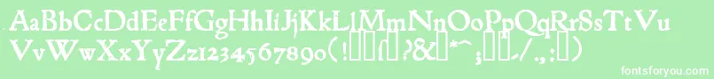 1543humaneJensonBold Font – White Fonts on Green Background