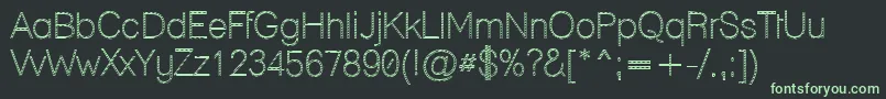 フォントLane – 黒い背景に緑の文字