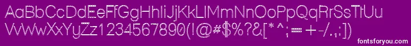 フォントLane – 紫の背景に白い文字