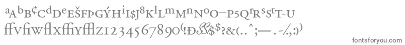 フォントGaramondprossk – 灰色のフォント