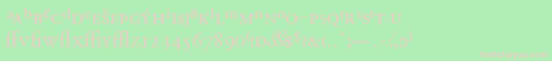 Garamondprossk Font – Pink Fonts on Green Background