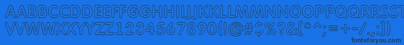 AFuturaroundtitulotl Font – Black Fonts on Blue Background