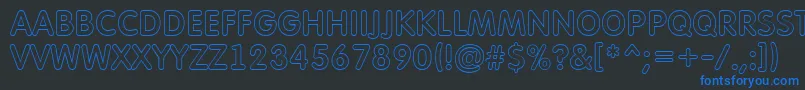 Подробнее о шрифте AFuturaroundtitulotl Шрифт AFuturaroundtitulotl – синие шрифты на чёрном фоне