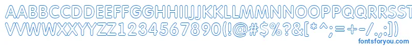 AFuturaroundtitulotl Font – Blue Fonts on White Background