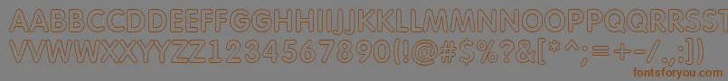 AFuturaroundtitulotl Font – Brown Fonts on Gray Background