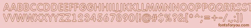 AFuturaroundtitulotl Font – Brown Fonts on Pink Background