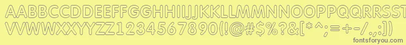 AFuturaroundtitulotl Font – Gray Fonts on Yellow Background