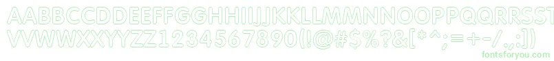 AFuturaroundtitulotl-Schriftart – Grüne Schriften