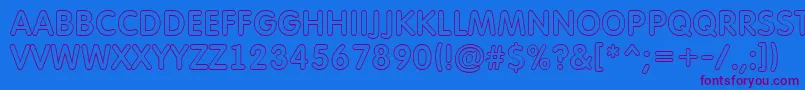 AFuturaroundtitulotl Font – Purple Fonts on Blue Background