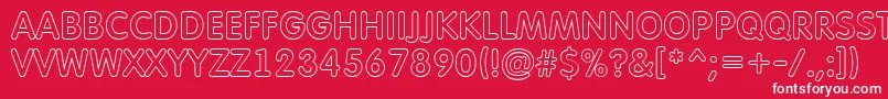 AFuturaroundtitulotl Font – White Fonts on Red Background
