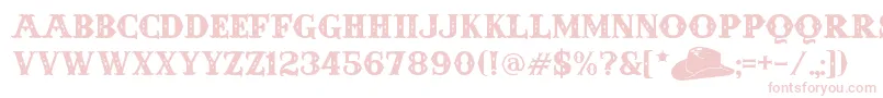 AndersonFourFeatherFalls Font – Pink Fonts on White Background