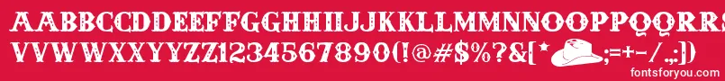 More about AndersonFourFeatherFalls Font AndersonFourFeatherFalls Font – White Fonts on Red Background
